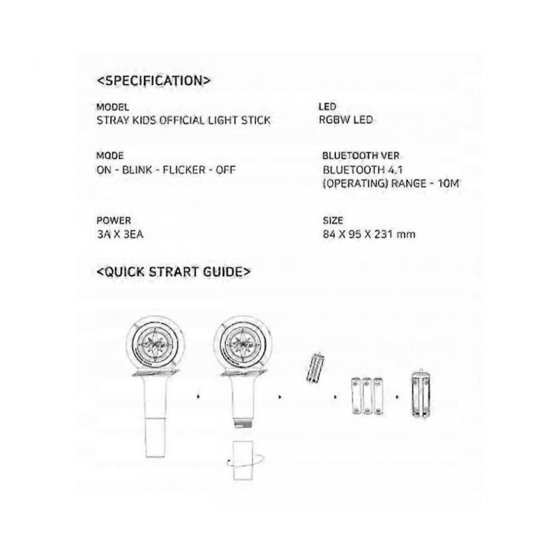 Stray Kids Leuchtstab unterstützt Bluetooth