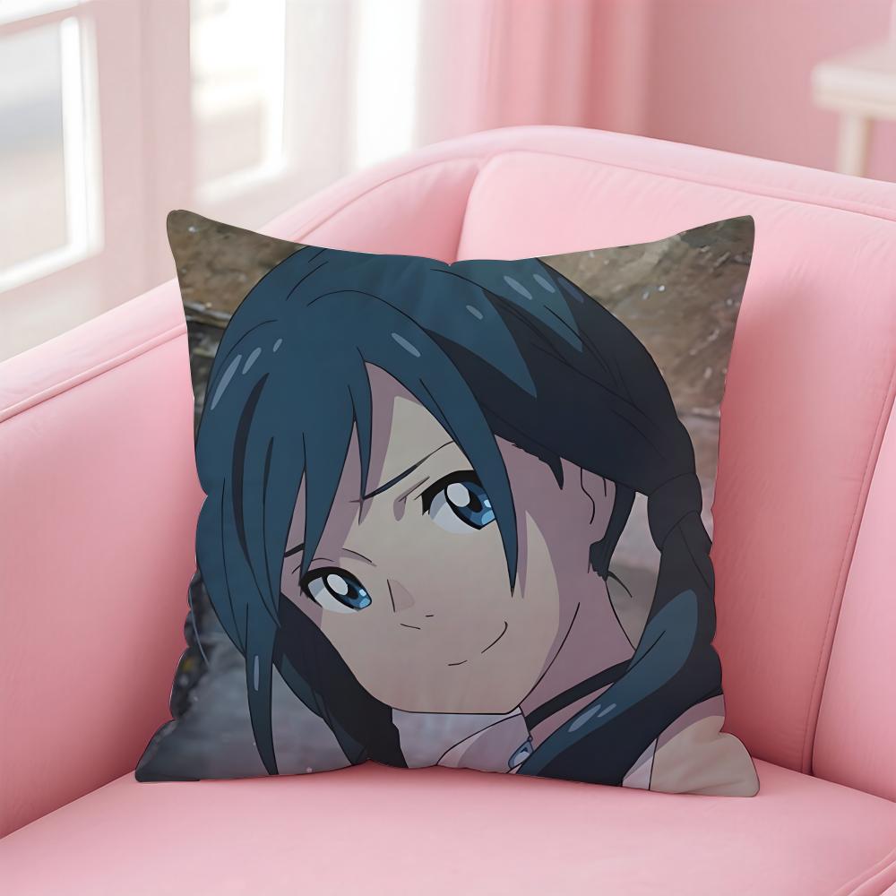 Weathering with You Cushion Cover Comfortable Reversible Pillow Cover Ideal for Car Sofa Bedroom & Beyond