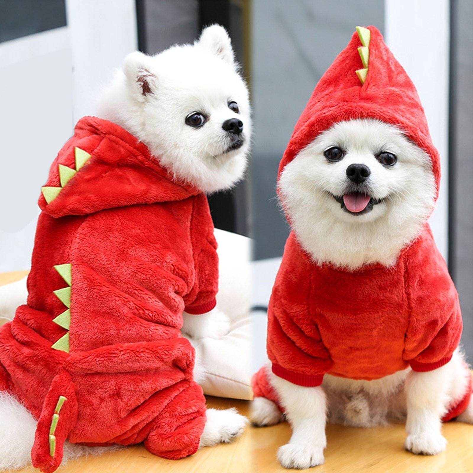 Dinosaur Shaped Dog Clothing Pet Photography Clothing Small And Medium Sized Dog And Clothing XXL красный