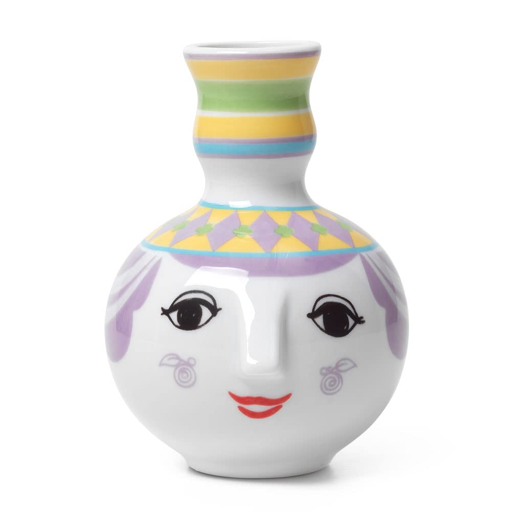 

Bjorn Wiinblad Rie porcelain purple H9cm single flower vase Nordic goods 56531