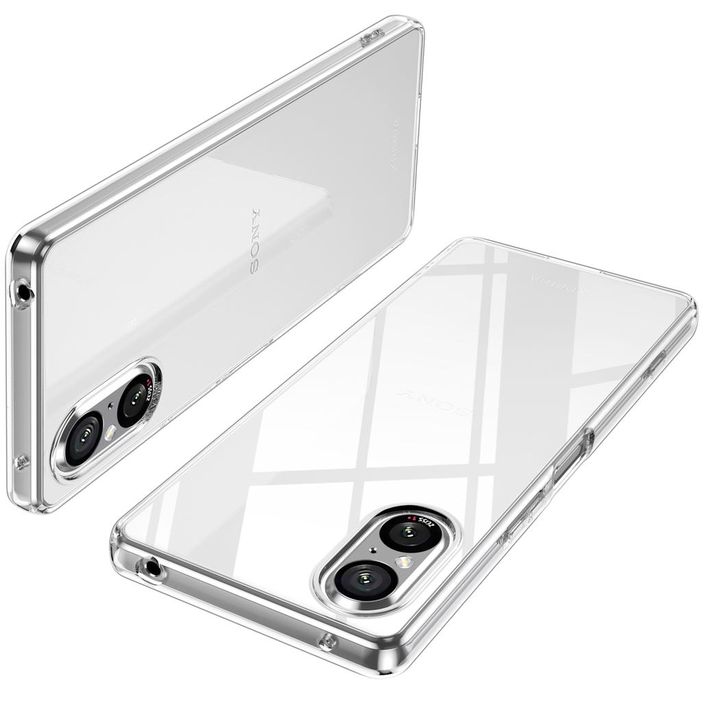 For Sony Xperia 5 V Cover Anti-fingerprint Transparent Flexible TPU Phone Case