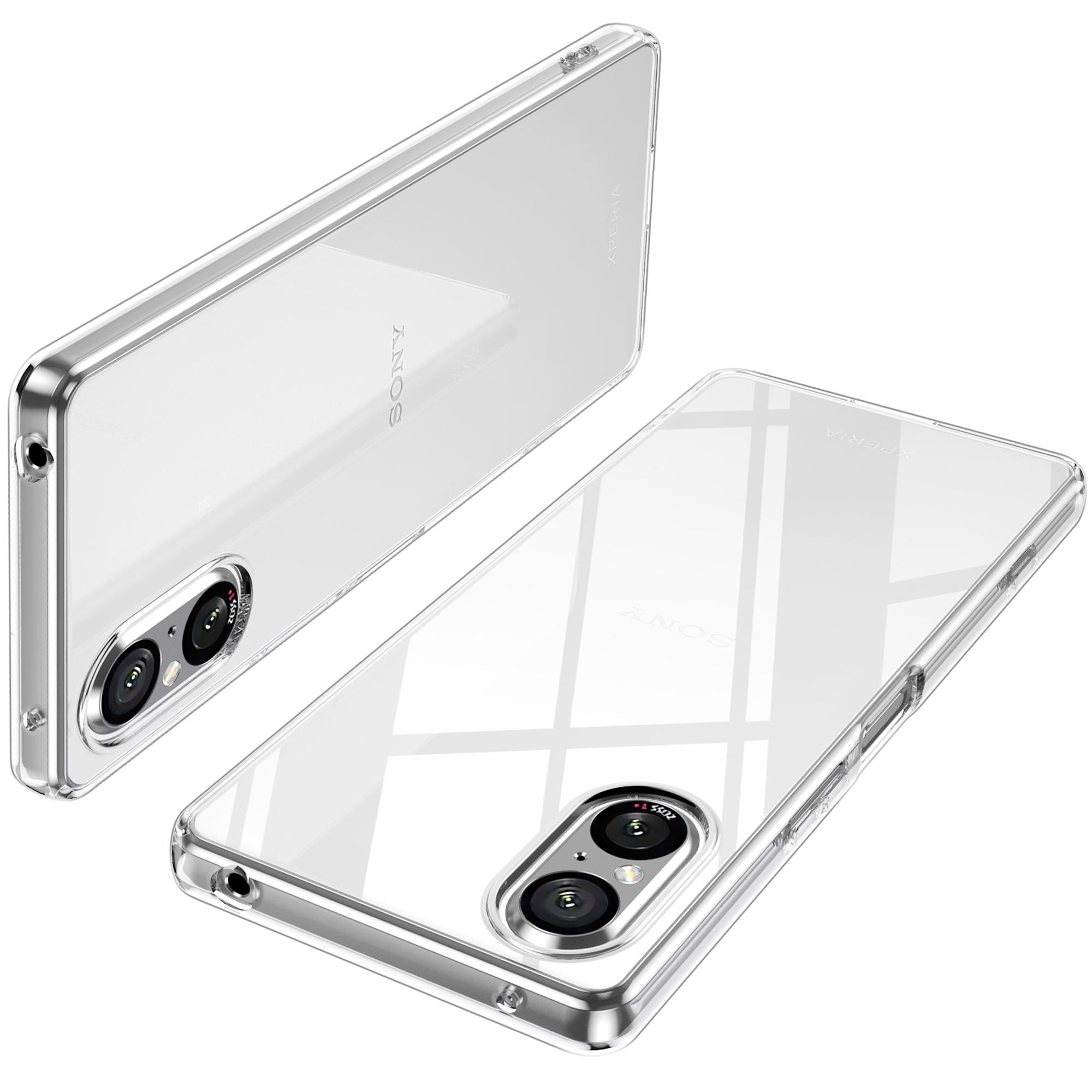 

For Sony Xperia 5 V Cover Anti-fingerprint Transparent Flexible TPU Phone Case A