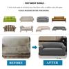 Waterproof Stretch Sofa Slipcover Non-slip Sofa Covers for Living Room Couch Cover Corner Furniture Protector for Kids, Pets