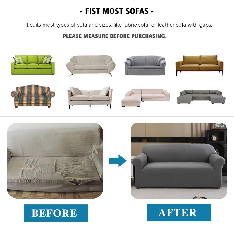 Waterproof Stretch Sofa Slipcover Non-slip Sofa Covers for Living Room Couch Cover Corner Furniture Protector for Kids, Pets