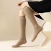 Socks Women's Winter Warm Long Stockings Thick Thermal Cotton Terry Solid Harajuku Breathable Thicken Casual Knee High Socks