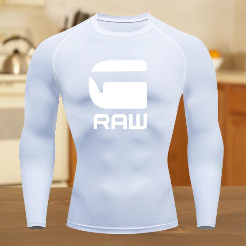 Men Compression Shirt for Workout Quick Dry Top Breathable Sweat Absorbing Tight Fit Fitness Suit T-Shirt Gym Sweat-Resistant
