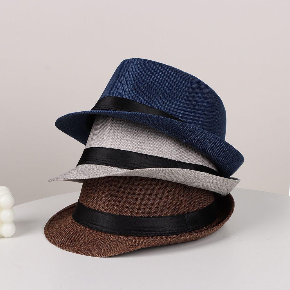 Fashion Gangster Cap Felt Jazz Cap Beach Sun Hat Top Hats Fedora Cap