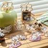 80Sheets/4Bags Cute Pet Life Theme PET White Ink Stickers For Hand Account DIY, Scrapbooking, Phone Cases Notebooks Decor