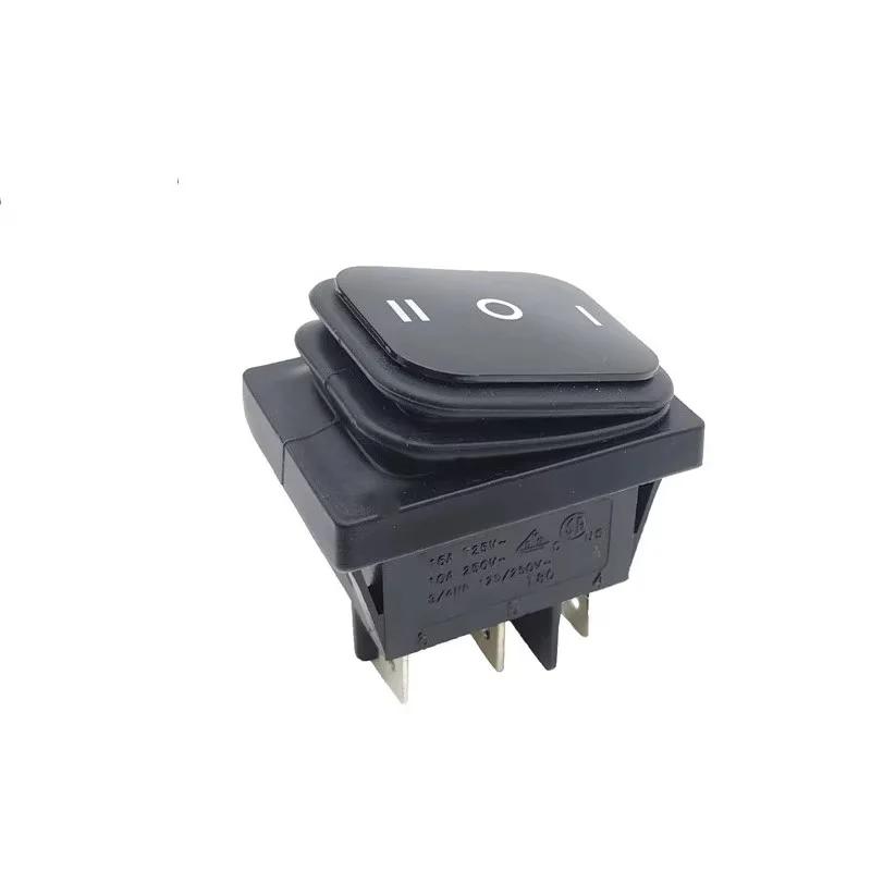 1/5/20PCS 3 Position 6 Pins KCD4 Waterproof Switch ON-OFF-ON Rocker Switch 12V Power Switch self-Locking 16A 250VAC 20A125VAC