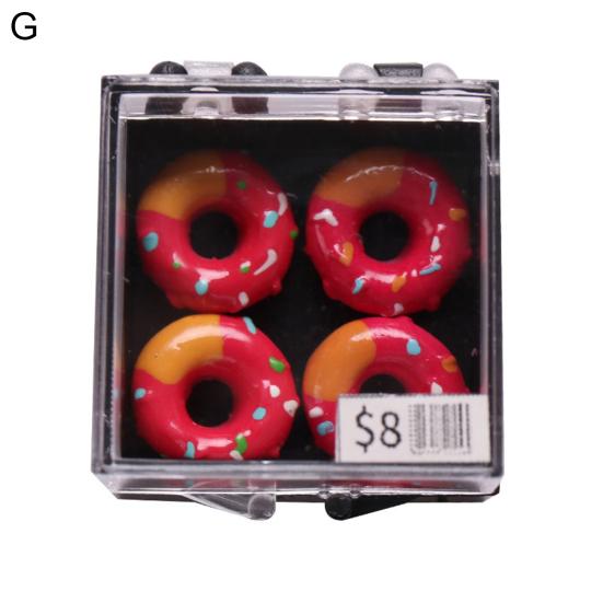 Practical Dollhouse Cake Wear-resistant 1/12 Miniature Boxed Cakes Model Kitchen Toys