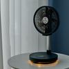 Folding wireless fan with silent timing left right rotation small night light home office outdoor camping 10 inch electric fan