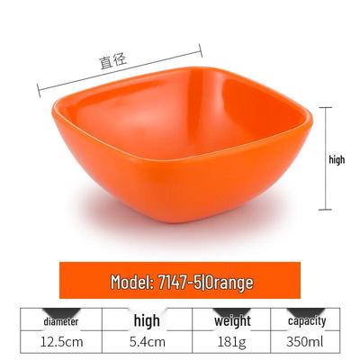 Handun Melamine Square Bowls (Pack of 5)