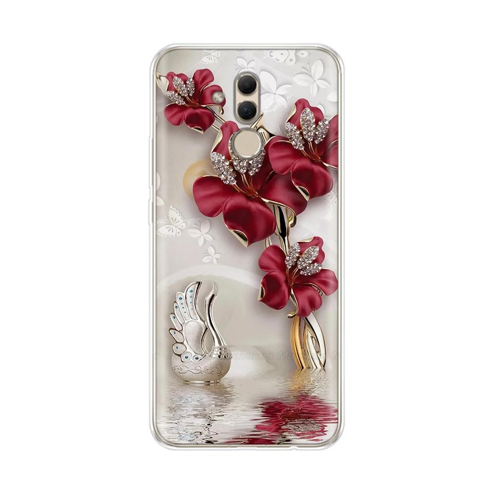 For Huawei Mate 20 Lite Case Shockproof Silicone Soft Phone Case Back Cover for Huawei Mate 20 Pro Cases Mate20 Covers Fundas