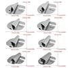 8x/Set Sewing Rolled Hemmer Foot Set 3mm-10mm Sewing Supplies for Industrial