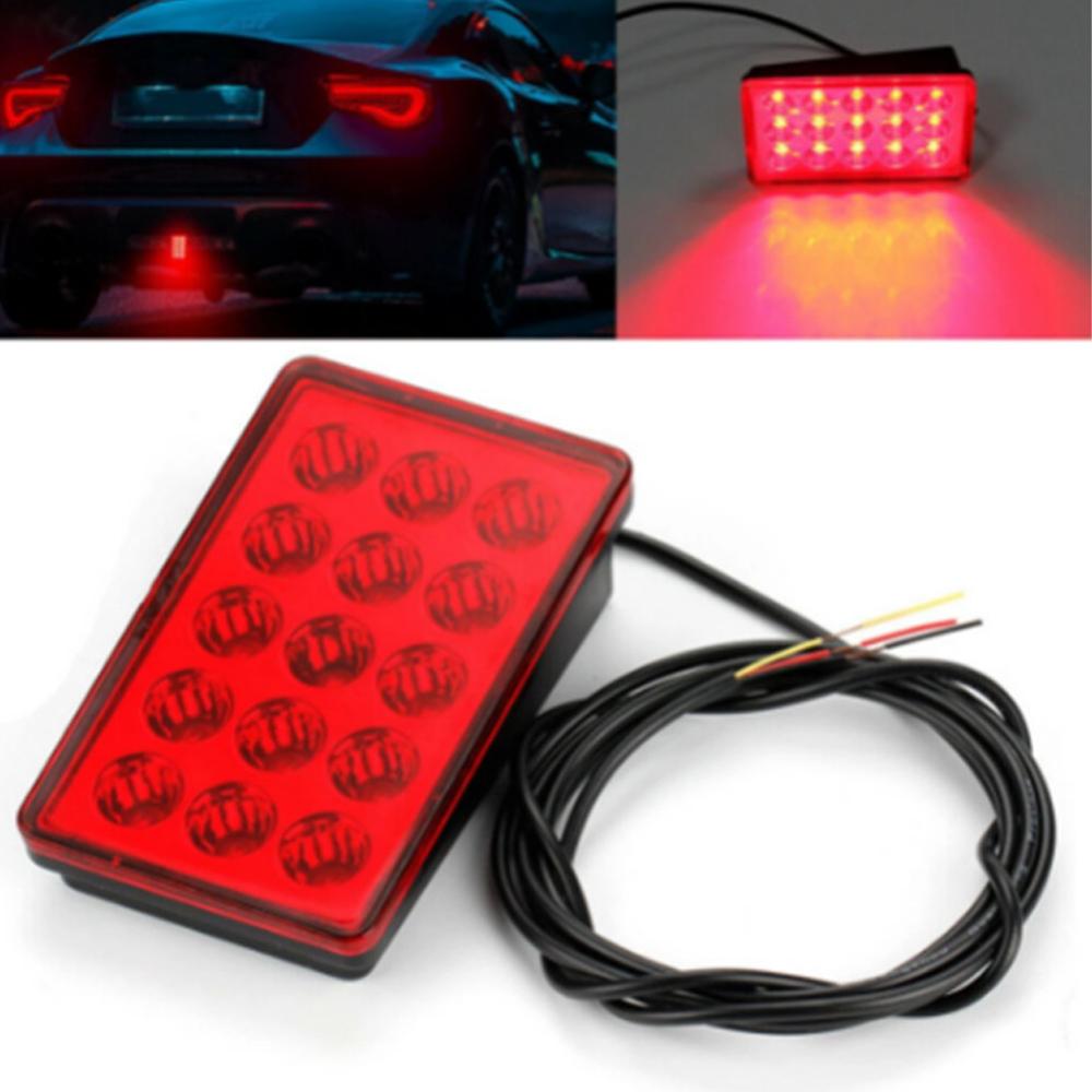 

New Strobe Led Brake Pilot Lights For Car Motorcycle Rear Tail Lights Auto Warning Reverse Stop Safety Lamps DRL 12V красный