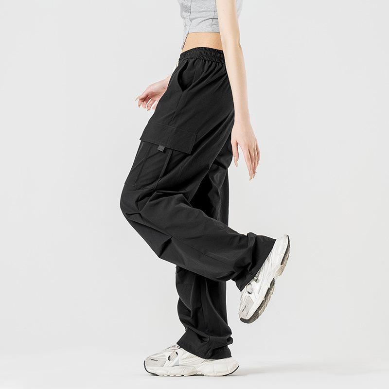 Hip Hop Street Overalls Mens Multi Pocket Loose Straight Leg American Cargo Pants Retro Fashion Streetwear Harajuku Couple Trousers