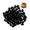JINGYOU Plush Eyes Oval Plastic Oval Nose Plush Eyes Decorative Doll Eyes Eyeballs for Eyes Doll Eyes Toy Nose Decorative Doll Eyes Nose for Dolls