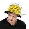 Summer Sun Hat Reversible Yellow Duck Bucket Hat for Men and Women Cotton Bob Panama Girls Beach Travel Outdoor Use Fisherman Hat
