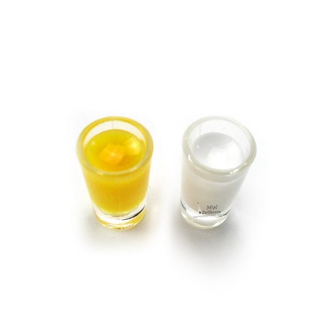 1/6 1/12 Doll House Simulation Miniature Mini Juice Milk Cup Model Decor