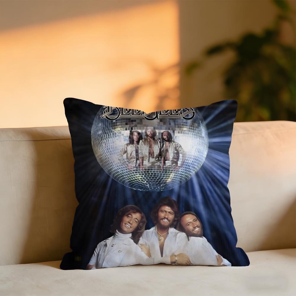 

Bee Gees Cushion Cover Cozy Velvet Throw PillowSoft Warm Cushion For Sofa Bed 30X30cm