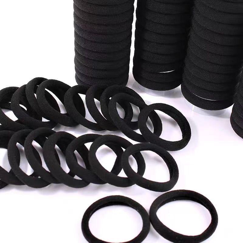 

Black Seamless High Elastic Hair Tie Rubber Band