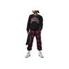 Jordan Plaid Letter Logo Print Cuffed Knit Sports Pants Kids Bottoms Black FB9432-010