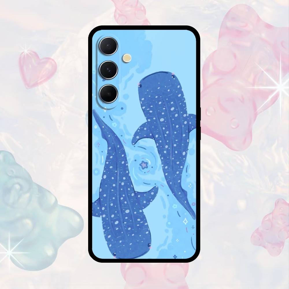 AAA Whale  Phone Case For Samsung S25,S24,S21,S22,S23,S30,Ultra,S20,Plus,Fe,Note,10,9,5G Black Cover