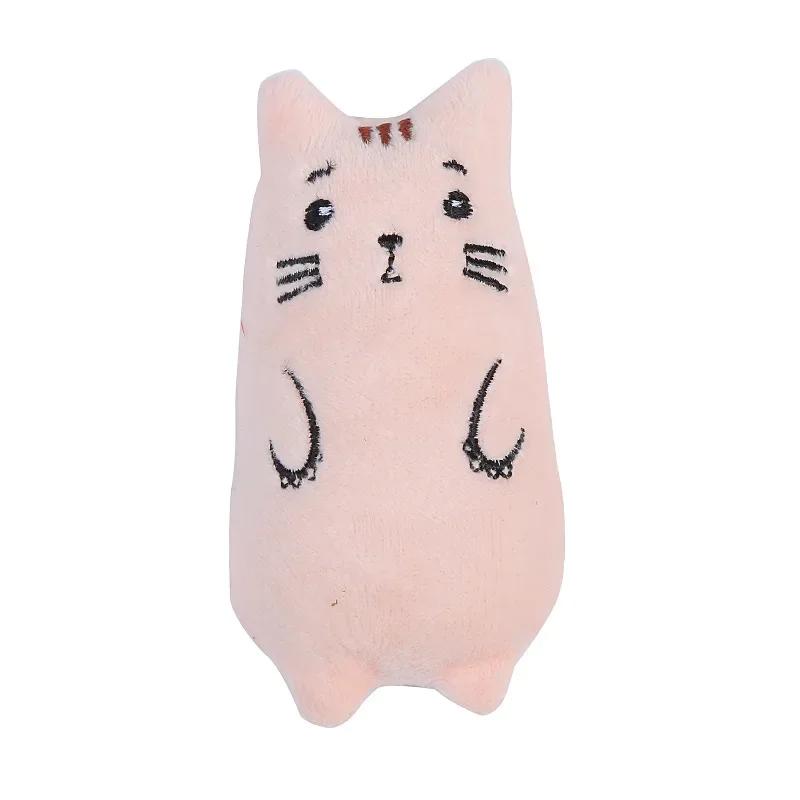1pcs Catnip Plush Cat Toy Oval Plush Puppet Toys Cat Throwing Toys Plush Puppet Toys Pet Cat Accessories