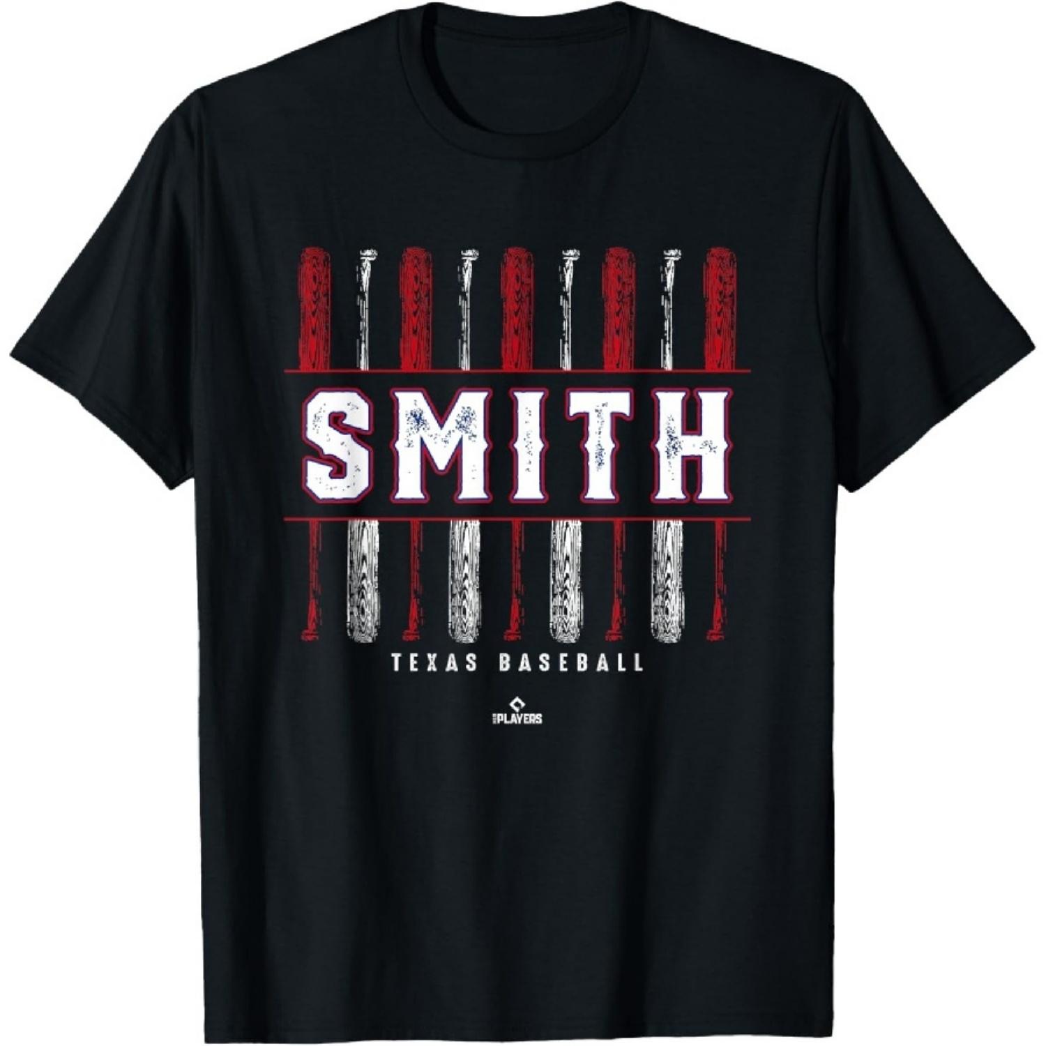 Винтажная Бейсбольная бита Gameday Will Smith Texas MLBPA Футболка1 S