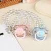 Sweet Beads Chain Pacifier Gag Collar Couple Toy Soft Silicone High-End Adult Pacifier Creating An Exclusive Luxury Leisure Time