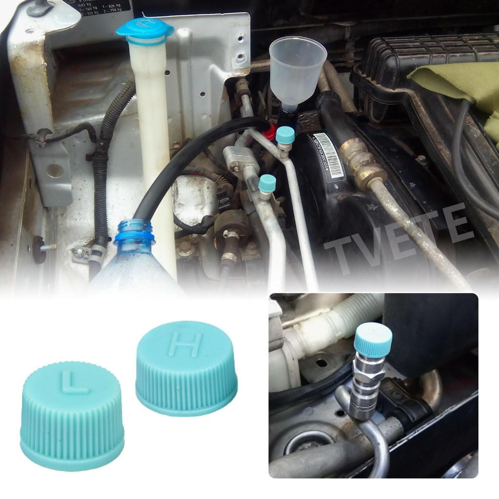 AC Cap (12 Pack) Air Conditioning Valve Cap, Car Air Conditioning Service Cap, Automotive