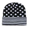 Cold hat women's Korean version fashion versatile ear protector pullover hat striped polka dot jacquard knitted hat women's winter