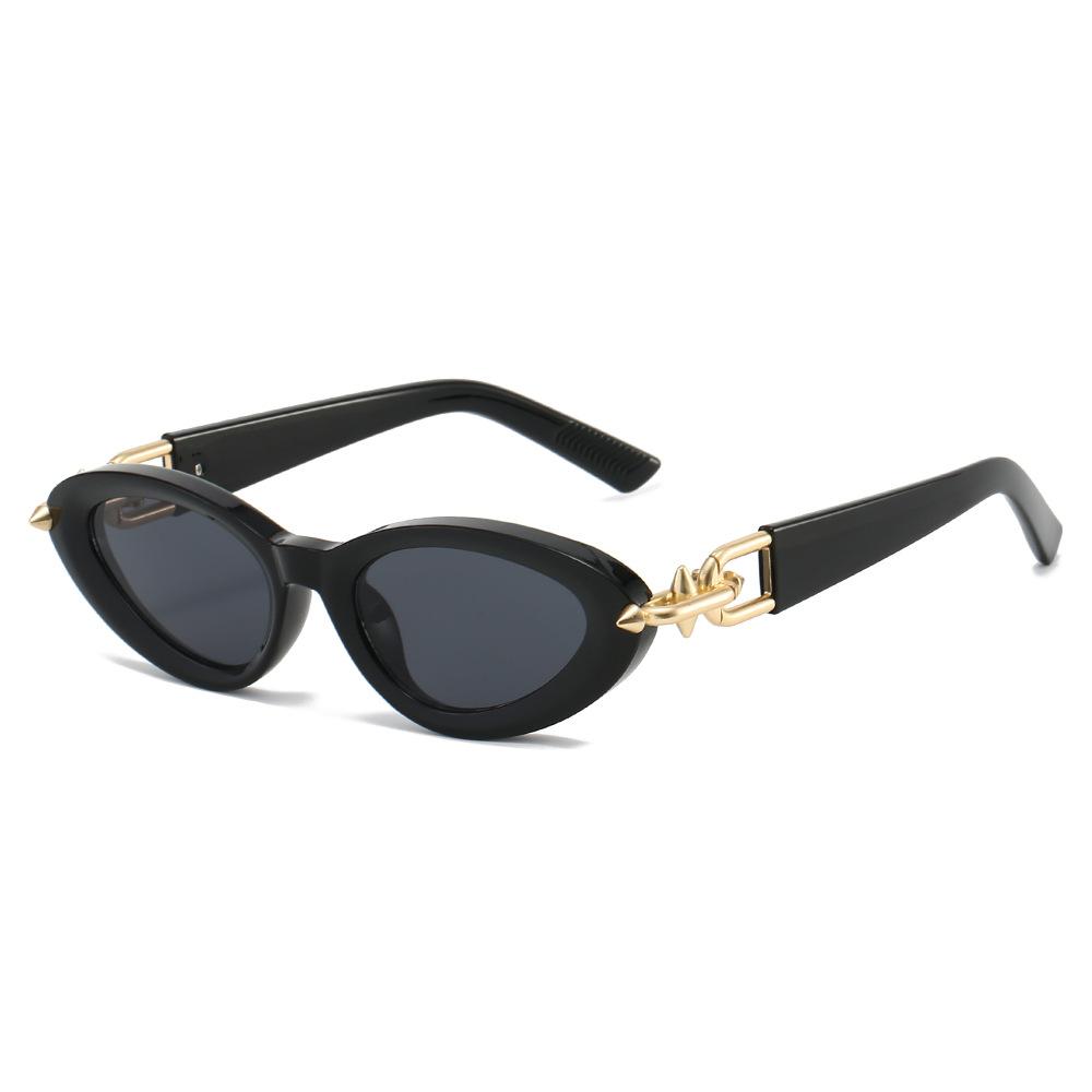 New Cat-Eye Sunglasses, Unique Metal Arrow Lock Fashion Sunglasses