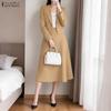 Completo Due Pezzi Casual da Donna con Cardigan a Manica Lunga, Camicetta e Pantaloni