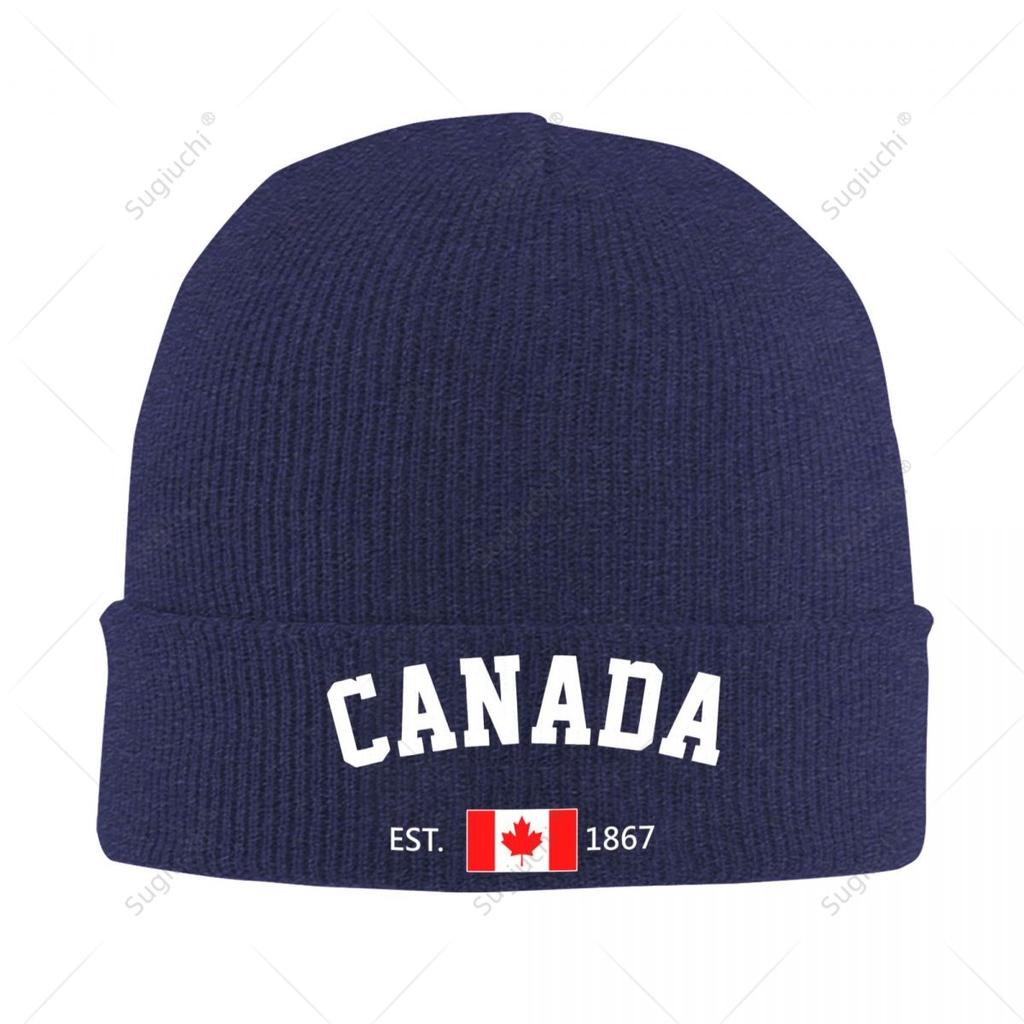 Knitted Hat Unisex Canada EST Independence Day For Unisex Women Boys Winter Autumn Beanie Cap Warm Bonnet