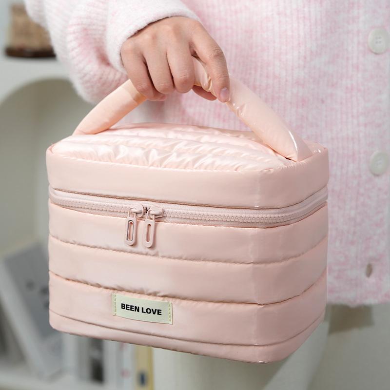 Large Capacity Travel Makeup Bag Portable Multifunctional Cosmetic Bag Waterproof Toiletry Storage Organizer Bag