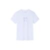 Anta Training Series Logo Letter Round Neck Loose Short Sleeve T-Shirt Women T-Shirt Pure-White 162337139-3