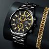 Men'S Watch Fashion Fully Automatic Calendar Luminous Quartz Watch