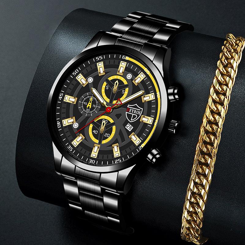 Men'S Watch Fashion Fully Automatic Calendar Luminous Quartz Watch
