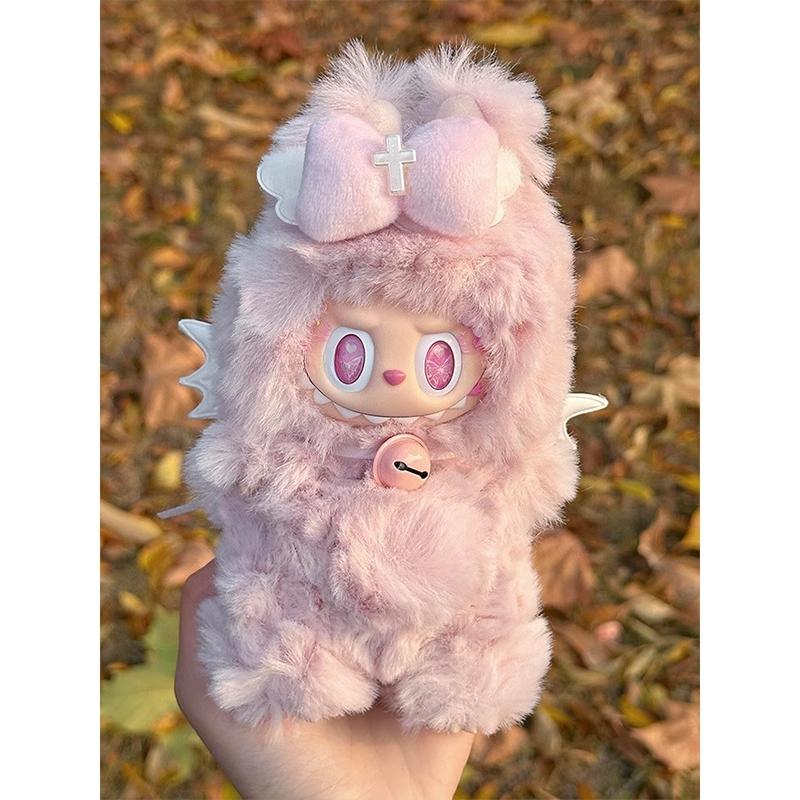 Pour les vêtements de poupée Labubu 15/17cm Tenue Dinosaure Petit démon Ailes d'Ange Pour Ropa labubu vêtements Accessoires