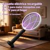 Wiederaufladbare elektrische 2-in-1-Mückenklatsche mit UV-Licht für das Zuhause