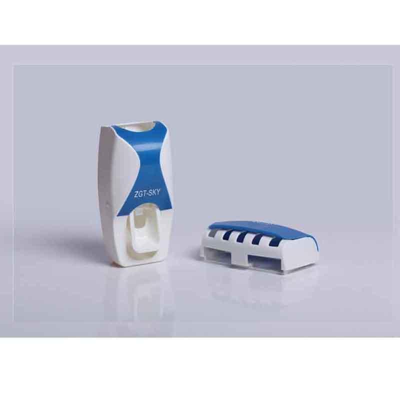 Automatic Lazy Toothpaste Dispenser And Toothbrush Holder Wall Mount Stand For Adults And Children