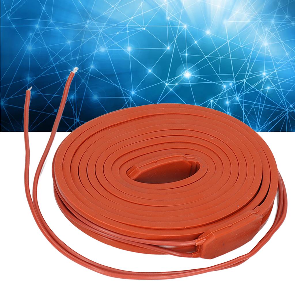 Silicone Heating Tape Belt Waterproof Flexible Heater 220V AC 150W for Air Compressor