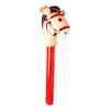 Children Kids Outdoor Riding Game Plaything Horsehead Stick Inflatable Horse Toy