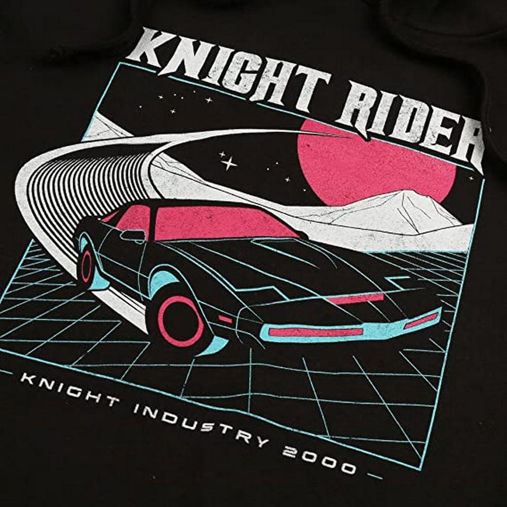 Knight Rider Mens K.I.T.T 2000 Neon Hoodie