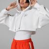Adidas X Stella McCartney Pure Color Logo Mini Chaqueta con Capucha y Cremallera para Mujer Chaquetas Blanco H59963