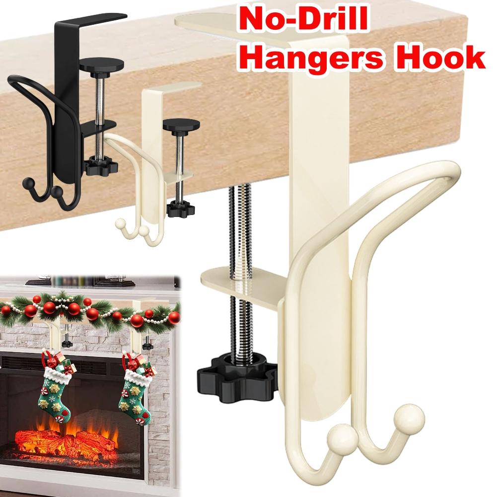 1/2PCS Adjustable Hook 2 In 1 Desk Backpack Hook No-Drill Clip Stocking Mantles Hanger Multifunction Table Hook For Storage