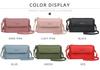 Borsa a tracolla mini da donna con doppia cerniera stile coreano - Porta telefono cellulare e portafoglio quadrato piccolo di alta gamma