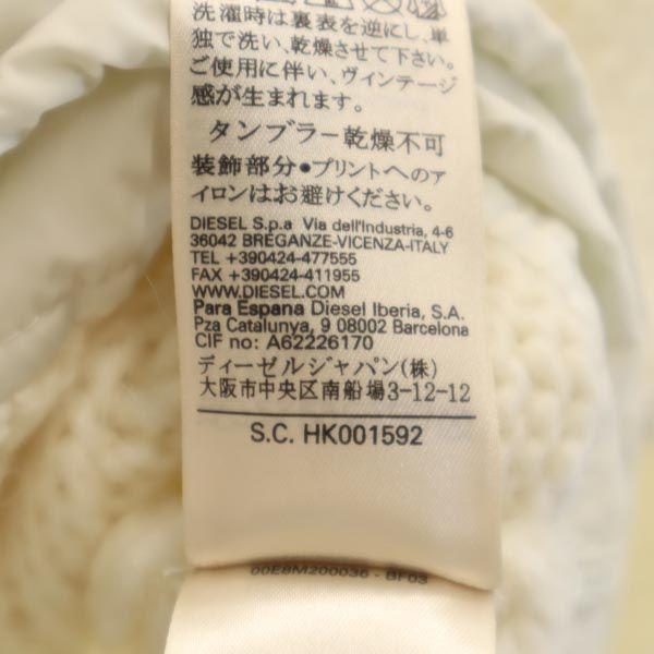 DIESEL Unused Alpaca Blend Long sleeve knit S white sweater Women Used