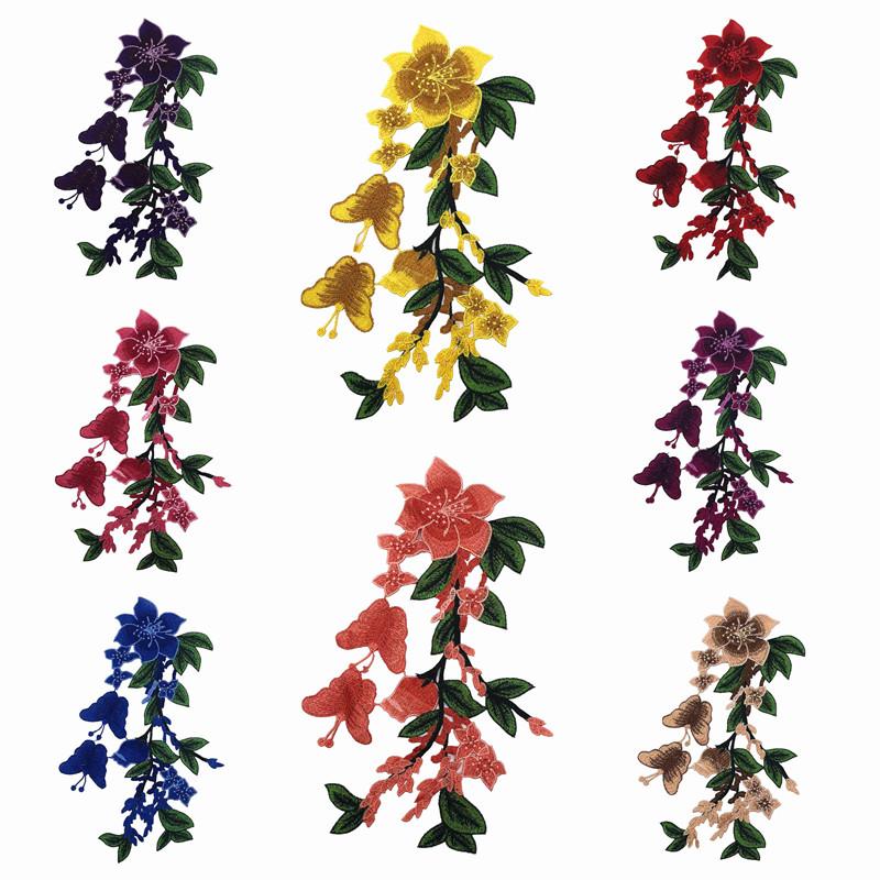1 Stück Stickerei-Applikation, Blumen-Patch, Spitzenstoff-Zubehör